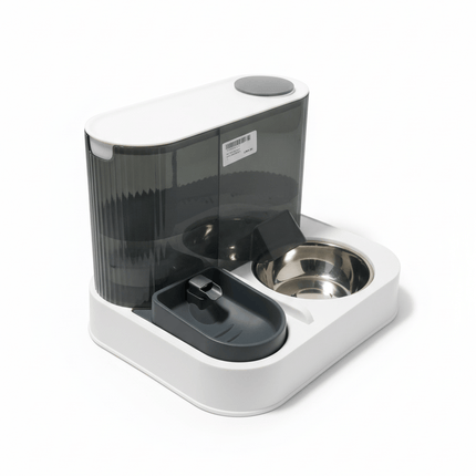 Ziggy Pupps Dog and cat Pet Feeder New Fountain With Feeder And Dispenser 3 In 1