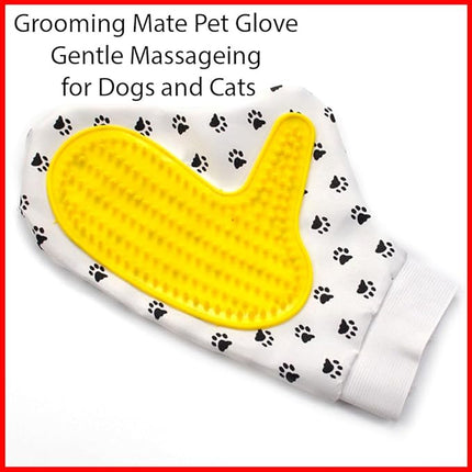 Ziggy Pupps Dog and cat Pet Grooming Glove Silicone Hair Removal Mitt for Dogs And Cats