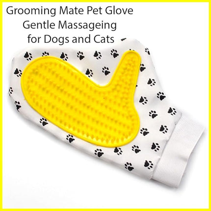 Ziggy Pupps Dog and cat Pet Grooming Glove Silicone Hair Removal Mitt for Dogs And Cats