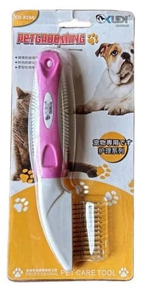Ziggy Pupps Dog and cat Pet Grooming Self Cleaning Brush for Dogs