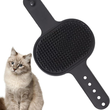 Ziggy Pupps Dog and cat Pet Massage And Grooming Glove Durable Rubber Bathing Tool Black