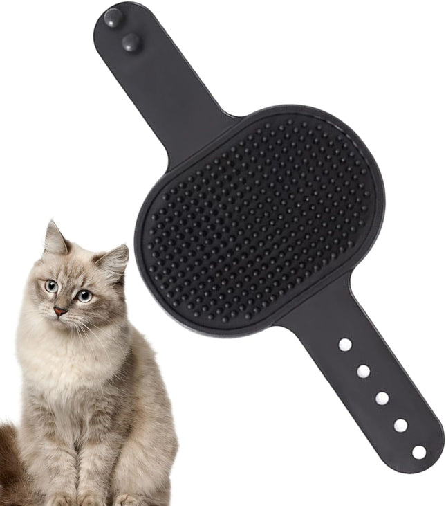 Ziggy Pupps Dog and cat Pet Massage And Grooming Glove Durable Rubber Bathing Tool Black