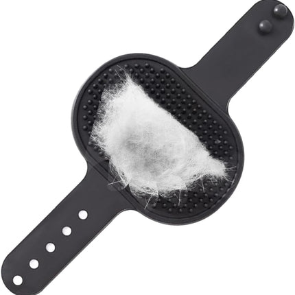 Ziggy Pupps Dog and cat Pet Massage And Grooming Glove Durable Rubber Bathing Tool Black