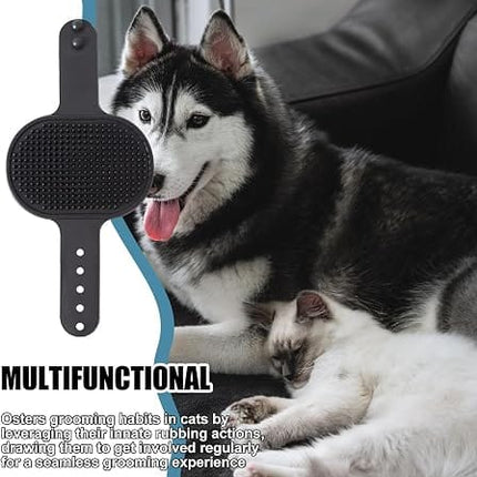 Ziggy Pupps Dog and cat Pet Massage And Grooming Glove Durable Rubber Bathing Tool Black
