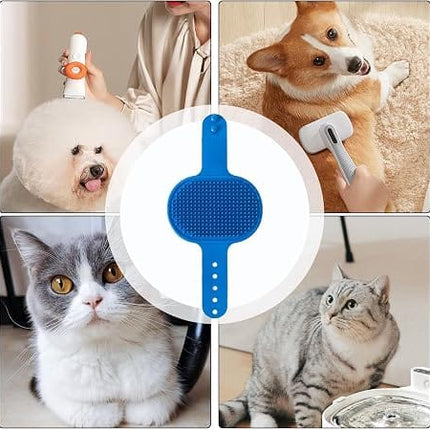 Ziggy Pupps Dog and cat Pet Massage And Grooming Glove Durable Rubber Bathing Tool Blue
