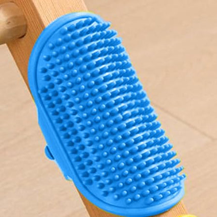 Ziggy Pupps Dog and cat Pet Massage And Grooming Glove Durable Rubber Bathing Tool Blue