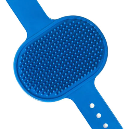 Ziggy Pupps Dog and cat Pet Massage And Grooming Glove Durable Rubber Bathing Tool Blue