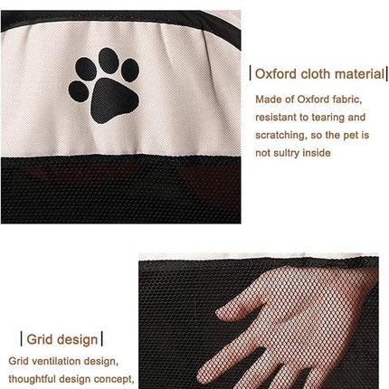 Ziggy Pupps Dog and cat Pet playpen for small dogs And cats foldable dog kennel Medium Brown