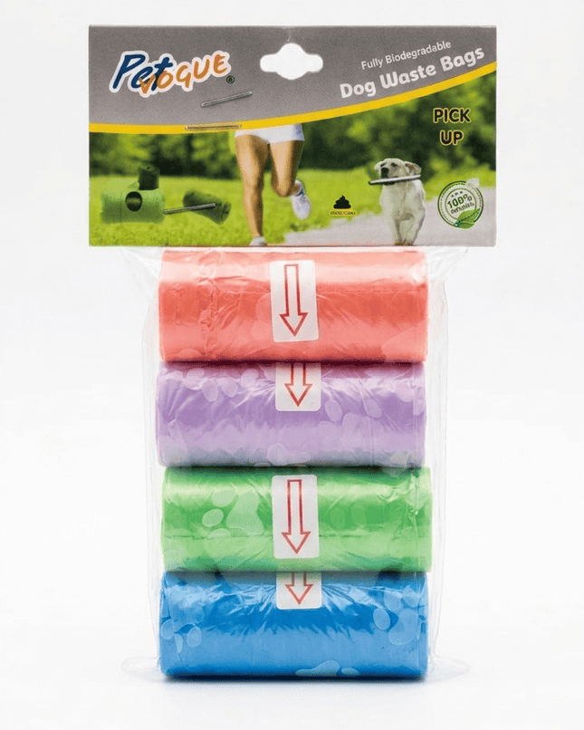 Ziggy Pupps Dog and cat Petoque Biodegradable Dog Waste Poop Bags 4 Rolls