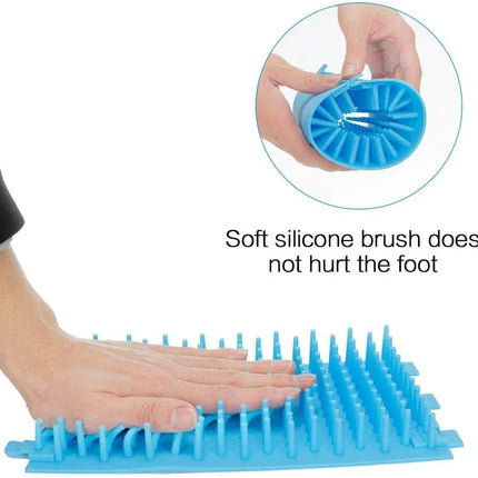 Ziggy Pupps Dog and cat Portable Dog Paw Cleaner Cup Soft Silicone Bristles Pet Foot Washer and Mud Remover for Dogs and Cats