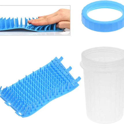 Ziggy Pupps Dog and cat Portable Dog Paw Cleaner Cup Soft Silicone Bristles Pet Foot Washer and Mud Remover for Dogs and Cats