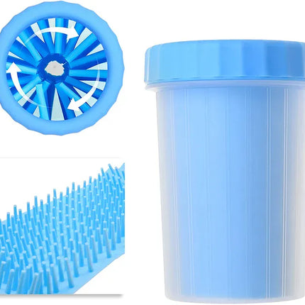 Ziggy Pupps Dog and cat Portable Dog Paw Cleaner Cup Soft Silicone Bristles Pet Foot Washer and Mud Remover for Dogs and Cats