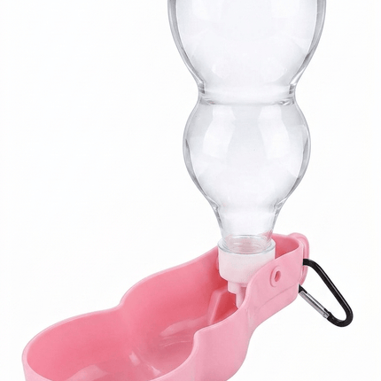 Ziggy Pupps Dog and cat Portable Pet Water Bottle for Walking and Travel 500 ml Pink