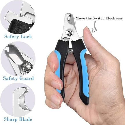 Ziggy Pupps Dog and cat Professional Spring Loaded Pet Nail Clippers Heavy Duty Trimmer for Dogs Aand Cats