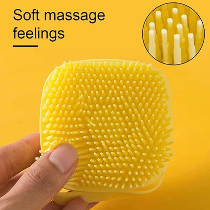Ziggy Pupps Dog and cat Silicone Pet Bath Brush Soft Massage Shampoo Dispenser and Grooming Tool for Cats and Dogs