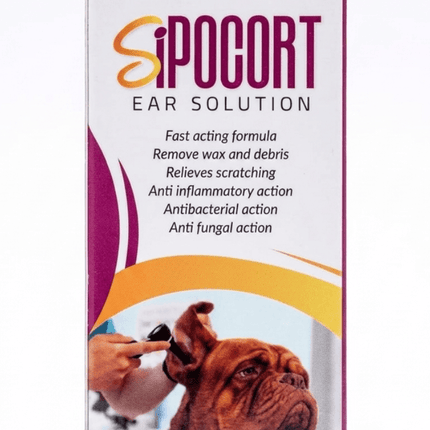 Ziggy Pupps Dog and cat Sipocort Pet Ear Solution Antibacterial And Antifungal Formula 15ml