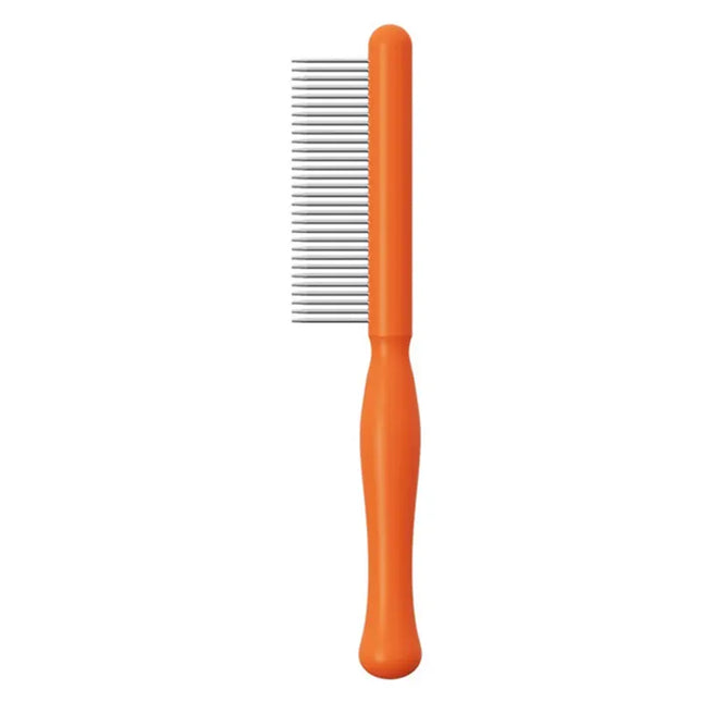 Ziggy Pupps Dog and cat Stainless Steel Coarse Tooth Pet Comb Anti-Matting Grooming Tool for Cats and Dogs Orange