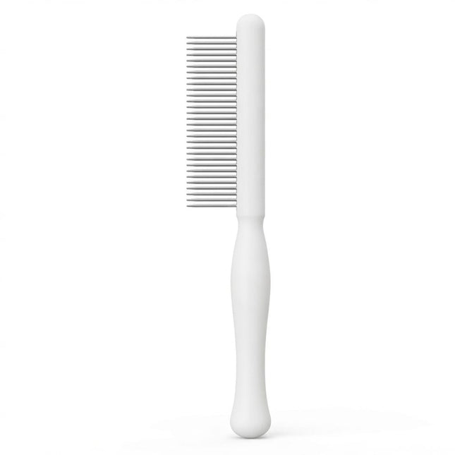 Ziggy Pupps Dog and cat Stainless Steel Coarse Tooth Pet Comb Anti-Matting Grooming Tool for Cats and Dogs White