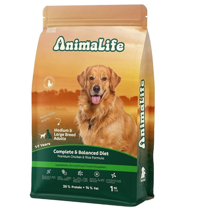 Ziggy Pupps Dog Animal life dry food for adult dogs with Chicken 1 kg