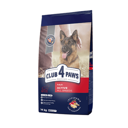 Ziggy Pupps Dog Club 4 Paws Dry Food for adult Active Dog with with Chicken 14 kg