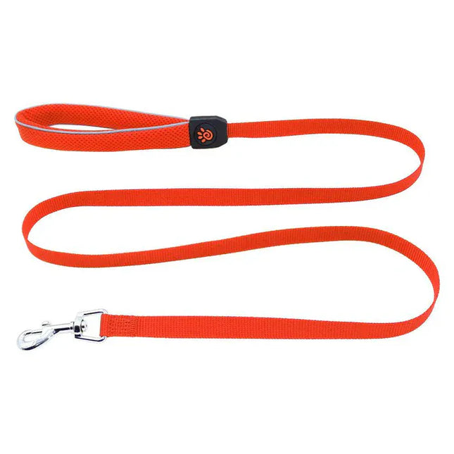Ziggy Pupps Dog DOCO Athletica Small Orange Reflective Mesh Dog Leash 150 in 1.5cm