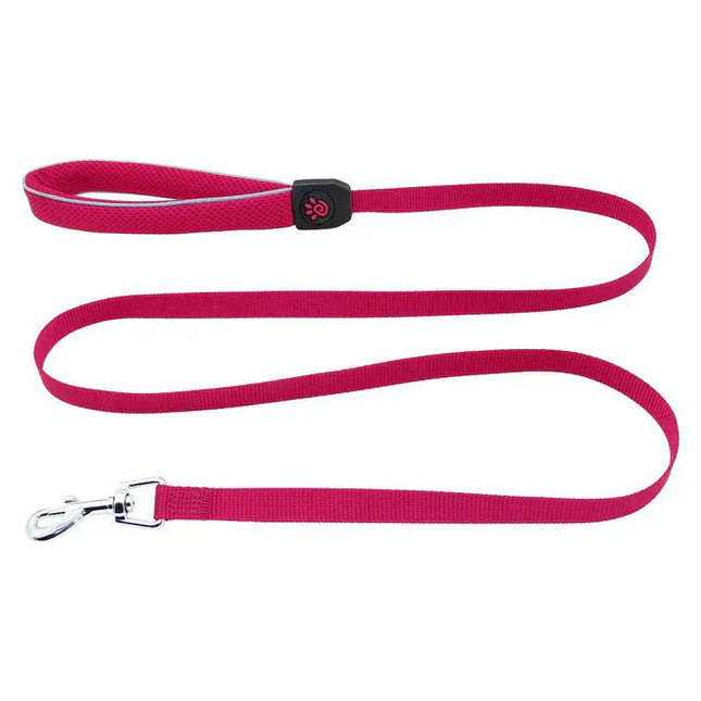 Ziggy Pupps Dog DOCO Athletica Small pink Reflective Mesh Dog Leash 150 in 1.5cm