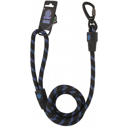 Ziggy Pupps Dog Doco Black and blue Reflective Rope Dog Leash 12.5cm