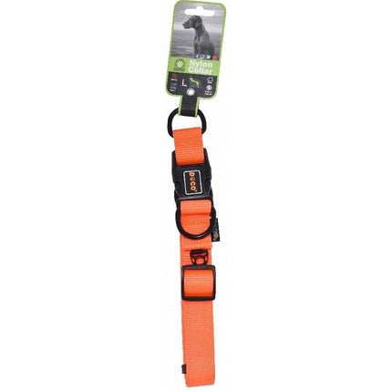 Ziggy Pupps Dog Doco Large Orange Double D-Ring Nylon Dog Collar 45 to 68 in 2.5cm