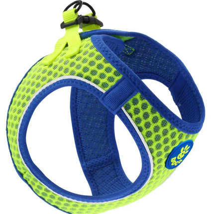 Ziggy Pupps Dog DOCO large  yellow and blue Reflective Net Mesh Harness 47-50 cm