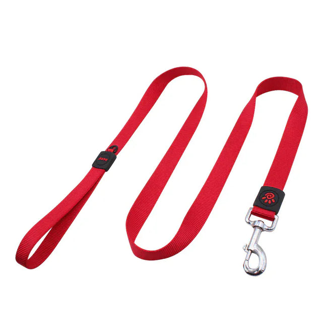 Ziggy Pupps Dog DOCO leash Medium Red Nylon Dog Leash 180 in 2 cm