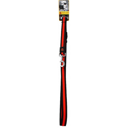 Ziggy Pupps Dog Doco Medium Black and Orange Mesh Dog Leash 180cm