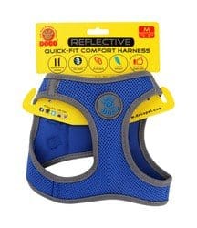 Ziggy Pupps Dog Doco Medium Blue Reflective Quick Fit Comfort Dog Harness 41 to 46cm