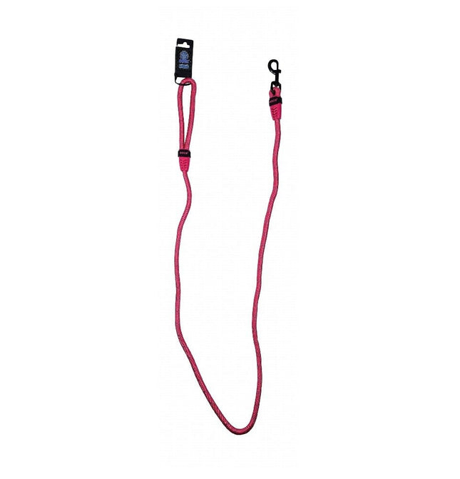 Ziggy Pupps Dog Doco pink Reflective Rope Dog Leash 180 IN 1.3 cm