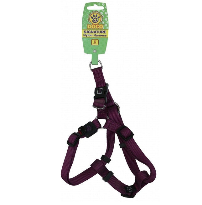 Ziggy Pupps Dog Doco Small Purple Nylon Dog Harness 45 to 63 in 1.5cm