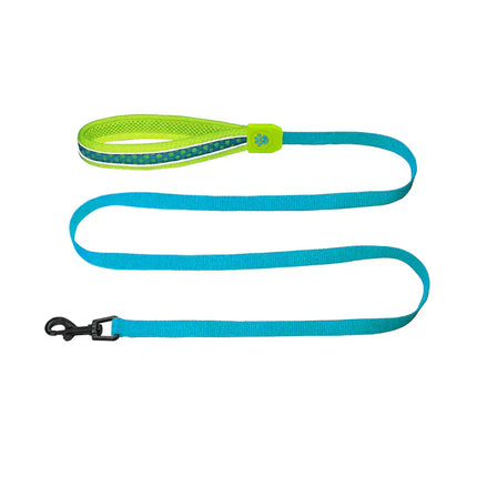 Ziggy Pupps Dog DOCO Small turquoise and Green Mesh Dog Leash 150 In 1.5 cm