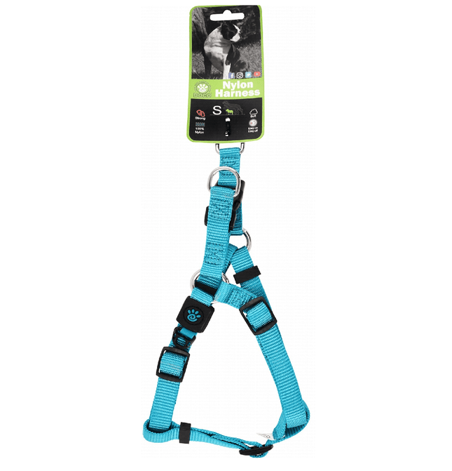 Ziggy Pupps Dog Doco Small turquoise Nylon Dog Harness 45to 63cm in 1.5