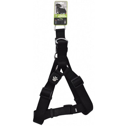 Ziggy Pupps Dog Doco XL Black Nylon Dog Harness 75 to 110 in 3.8cm