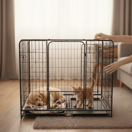 Ziggy Pupps Dog Dog Metal Cage Suitable For  Medium And Small Breed 125 cm