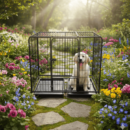 Ziggy Pupps Dog Dog Metal Cage Suitable For  Medium And Small Breed 125 cm