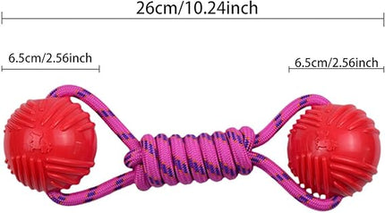 Ziggy Pupps Dog Dog Toy with Nylon Rope And Ball for And Training