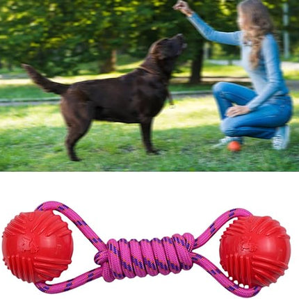 Ziggy Pupps Dog Dog Toy with Nylon Rope And Ball for And Training