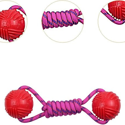 Ziggy Pupps Dog Dog Toy with Nylon Rope And Ball for And Training