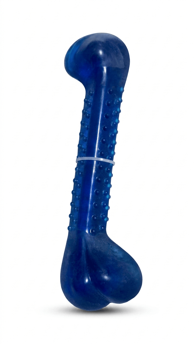 Ziggy Pupps Dog Durable Bone Shaped Dog Chew Toy Blue