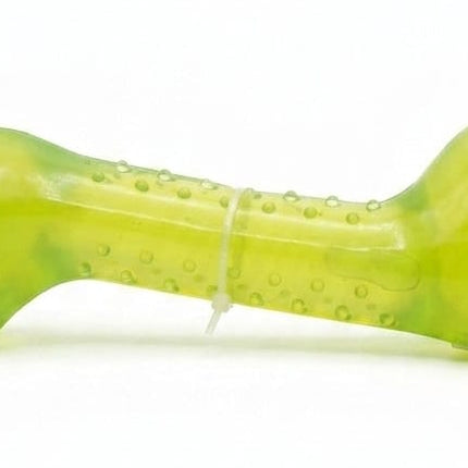 Ziggy Pupps Dog Durable Bone Shaped Dog Chew Toy Green