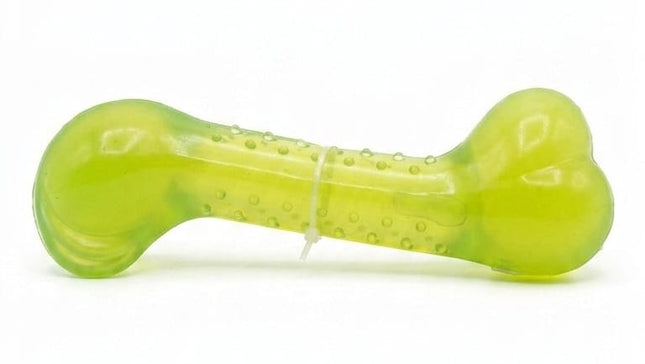 Ziggy Pupps Dog Durable Bone Shaped Dog Chew Toy Green