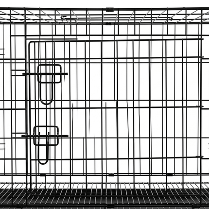 Ziggy Pupps Dog Foldable Metal Wire Dog Crate with Removable Tray 98 x 58 x 65 cm