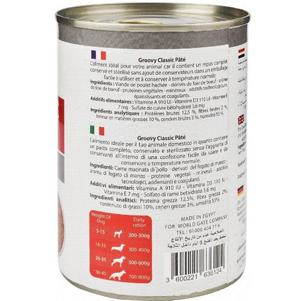 Ziggy Pupps Dog Groovy Classic Pate Canned Liver 400 gr