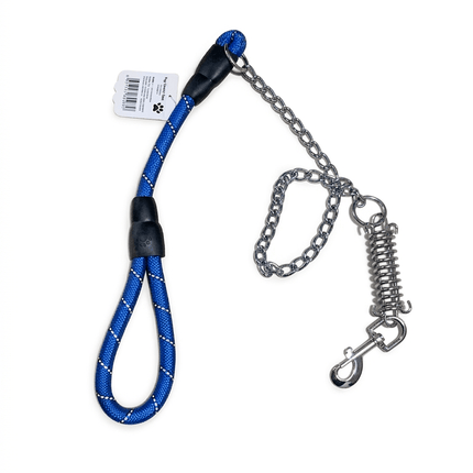 Ziggy Pupps Dog Heavy Duty Dog Leash Shock Absorbing Anti Pull Steel Chain and Spring Buffer for Medium Dog