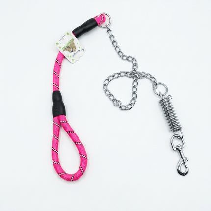 Ziggy Pupps Dog Heavy Duty Dog Leash Shock Absorbing Anti Pull Steel Chain and Spring Buffer for Medium Dog (Copy)