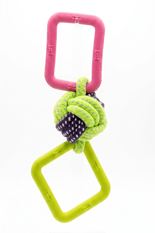 Ziggy Pupps Dog Interactive Double Handle Rope Tug Dog Toy Durable Training And Play Toy